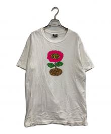 stussy（ステューシー）の古着「フラワーTシャツ」｜ホワイト