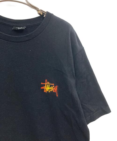 stussy（ステューシー）stussy (ステューシー) FIREBALL TEE ブラック サイズ:Mの古着・服飾アイテム