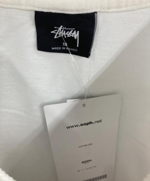 stussy（ステューシー）stussy (ステューシー) SOPHNET. (ソフネット) SOPH STOCK LINKTEE ホワイト サイズ:Mの古着・服飾アイテム