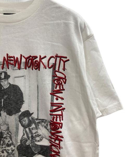 stussy（ステューシー）stussy (ステューシー) 90'S NYC crew TEE ホワイト サイズ:Mの古着・服飾アイテム