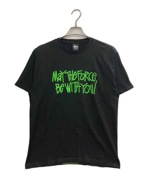 stussy（ステューシー）stussy (ステューシー) STAR WARS (スターウォーズ) プリントTシャツ ブラック サイズ:Mの古着・服飾アイテム