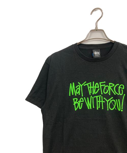 stussy（ステューシー）stussy (ステューシー) STAR WARS (スターウォーズ) プリントTシャツ ブラック サイズ:Mの古着・服飾アイテム