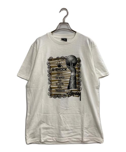 stussy（ステューシー）stussy (ステューシー) G-SHOCK (ジーショック) Real Toughnerr 2015 TEE ホワイト サイズ:Mの古着・服飾アイテム