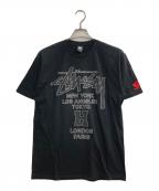 stussy×HONDAステューシー×ホンダ）の古着「コラボTシャツ」｜ブラック
