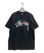 stussy×A BATHING APEステューシー×ア ベイシング エイプ）の古着「Original Stock Multi Camo TEE」｜ブラック