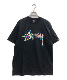 stussy×A BATHING APE（ステューシー×ア ベイシング エイプ）の古着「Original Stock Multi Camo TEE」｜ブラック