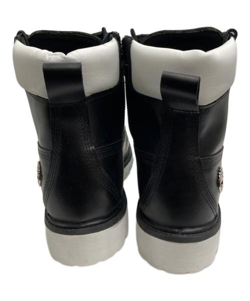 stussy（ステューシー）stussy (ステューシー) Timberland (ティンバーランド) 6INCH PREMIUM BOOTS（６インチ　プレミアム　ブーツ） ホワイト×ブラック サイズ:８.5の古着・服飾アイテム