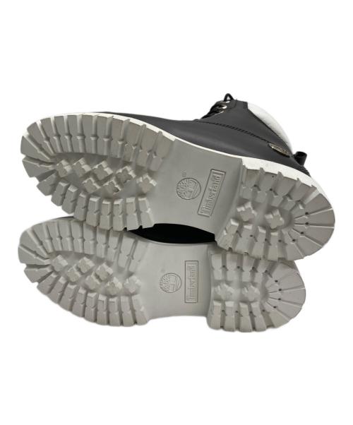 stussy（ステューシー）stussy (ステューシー) Timberland (ティンバーランド) 6INCH PREMIUM BOOTS（６インチ　プレミアム　ブーツ） ホワイト×ブラック サイズ:８.5の古着・服飾アイテム