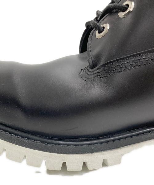 stussy（ステューシー）stussy (ステューシー) Timberland (ティンバーランド) 6INCH PREMIUM BOOTS（６インチ　プレミアム　ブーツ） ホワイト×ブラック サイズ:８.5の古着・服飾アイテム