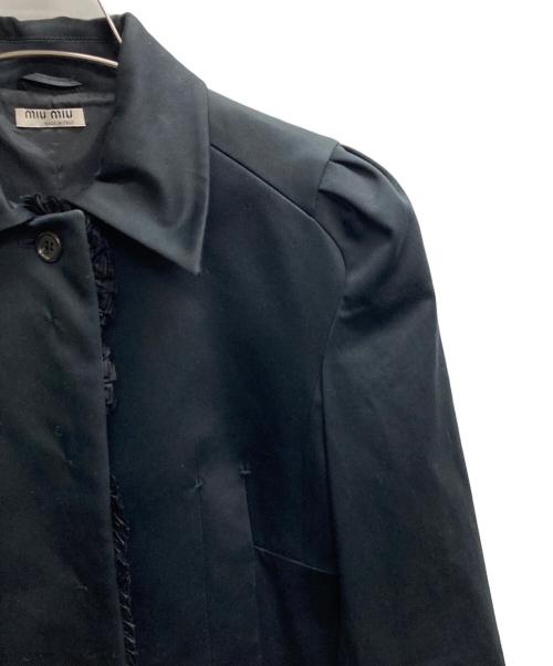 MIU MIU（ミュウミュウ）MIU MIU (ミュウミュウ) コート ブラック サイズ:38の古着・服飾アイテム