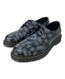 Dr.Martens（ドクターマーチン）の古着「Skull Leopard Print Oxfords/３ホールシューズ」｜ブラック