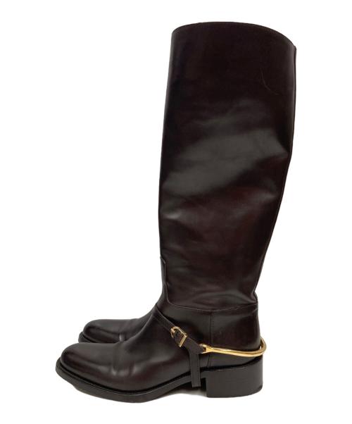 SARTORE（サルトル）SARTORE (サルトル) ビット付きジョッキーブーツ ブラウン サイズ:36の古着・服飾アイテム