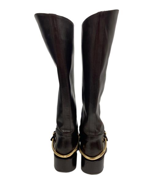 SARTORE（サルトル）SARTORE (サルトル) ビット付きジョッキーブーツ ブラウン サイズ:36の古着・服飾アイテム