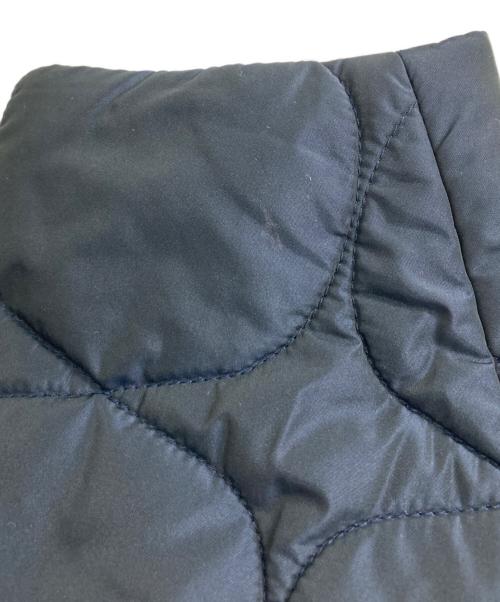 ENFOLD（エンフォルド）ENFOLD (エンフォルド) フェザーリーバーロングPコート グレー×ネイビー サイズ:38の古着・服飾アイテム