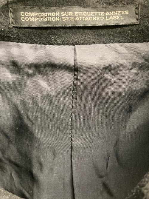 yohji yamamoto+noir（ヨウジヤマモトプリュスノアール）yohji yamamoto+Noir (ヨウジヤマモトプリュスノアール) ウールコート ブラック サイズ:1の古着・服飾アイテム