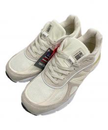 stussy×NEW BALANCE（ステューシー×ニューバランス）の古着「ローカットスニーカー/990V4」｜アイボリー
