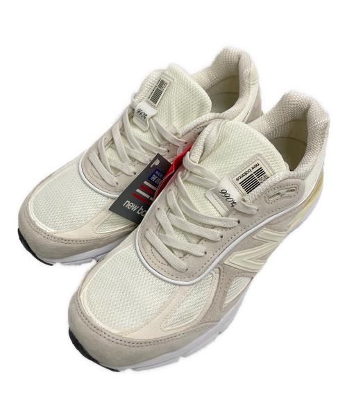 stussy（ステューシー）stussy (ステューシー) NEW BALANCE (ニューバランス) ローカットスニーカー/990V4 アイボリー サイズ:27.0ｃｍ 未使用品の古着・服飾アイテム