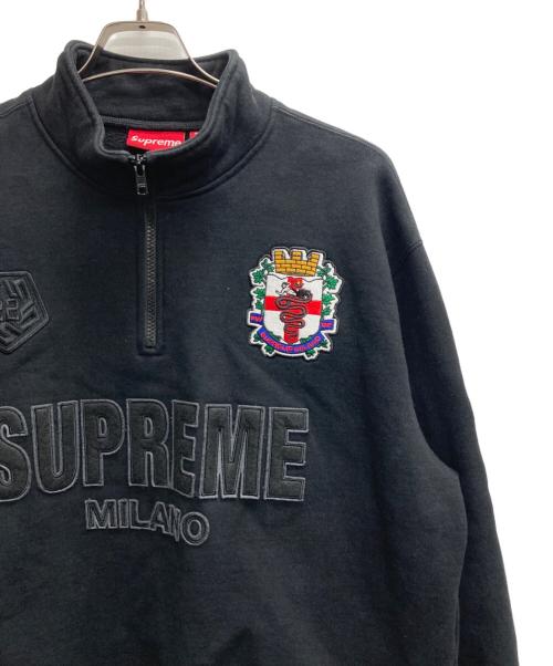 SUPREME（シュプリーム）Supreme (シュプリーム) 22AW Milano Half Zip Pullover ブラック サイズ:Mの古着・服飾アイテム