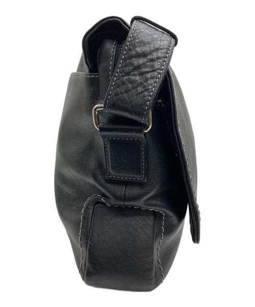 土屋鞄（ツチヤカバン）土屋鞄 (ツチヤカバン) PLOTA メッセンジャーバッグ ブラックの古着・服飾アイテム