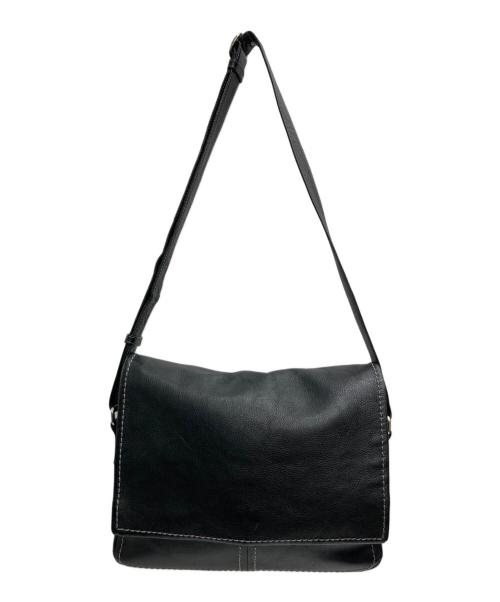 土屋鞄（ツチヤカバン）土屋鞄 (ツチヤカバン) PLOTA メッセンジャーバッグ ブラックの古着・服飾アイテム