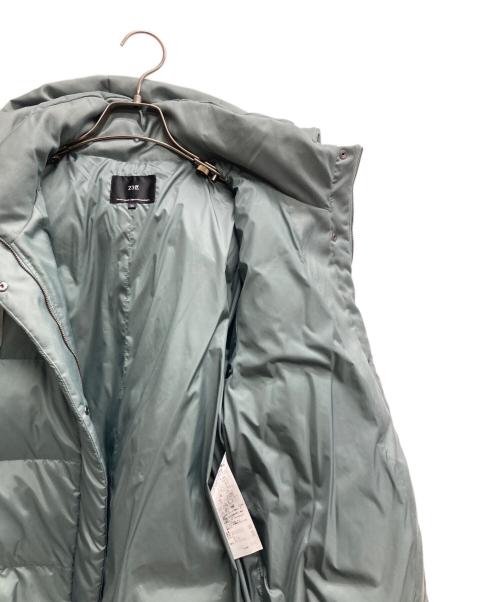 23区（ニジュウサンク）23区 (ニジュウサンク) 24AW シレータフタ コンパクト ダウンコート 黄緑 サイズ:36 未使用品の古着・服飾アイテム