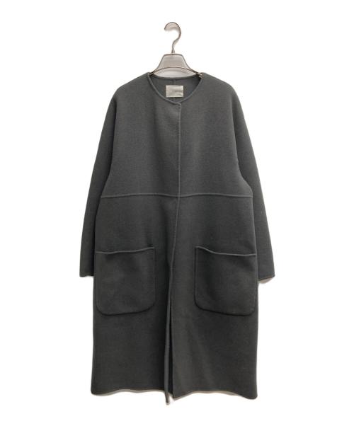 IENA（イエナ）IENA (イエナ) ノンミュールジングウールリバーコート グレー サイズ:36の古着・服飾アイテム