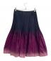 中古・古着 ISSEY MIYAKE (イッセイミヤケ) グラデーションプリーツスカート パープル サイズ:２：14000円