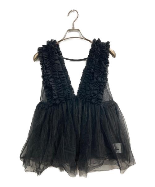 rienda（リエンダ）rienda (リエンダ) ボリュームチュールフリルBLS ブラック サイズ:Mの古着・服飾アイテム