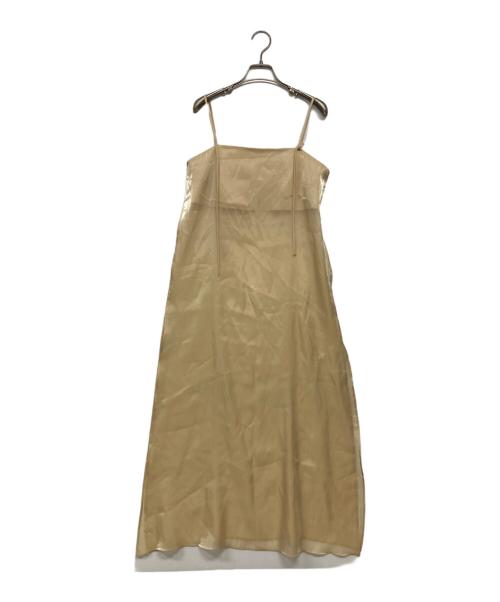 COLUMN（コラム）COLUMN (コラム) レイヤードライク ワンピース イエロー サイズ:Freeの古着・服飾アイテム