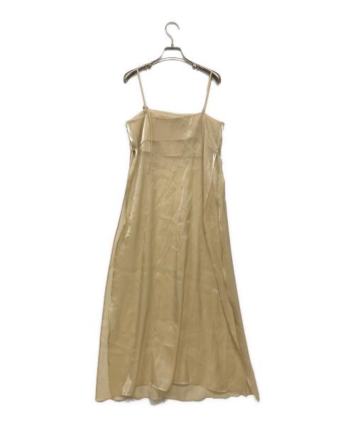 COLUMN（コラム）COLUMN (コラム) レイヤードライク ワンピース イエロー サイズ:Freeの古着・服飾アイテム