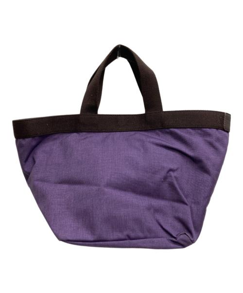 Herve Chapelier（エルベシャプリエ）Herve Chapelier (エルベシャプリエ) 舟形トートバッグM パープル×ブラウンの古着・服飾アイテム