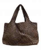 FALORNIファロルニ）の古着「編みトートバッグ」｜ブラウン