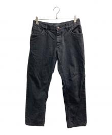 DOLCE & GABBANA（ドルチェ＆ガッバーナ）の古着「バラ刺繍デニムパンツ」｜ブラック