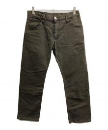 EMPORIO ARMANI（エンポリオアルマーニ）の古着「ストレートパンツ」｜オリーブ