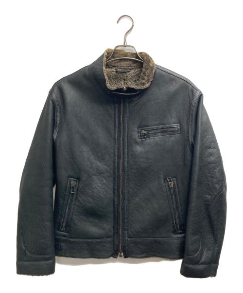 Wind Armor（ウィンドアーマー）Wind Armor (ウィンドアーマー) ボアレザージャケット ブラック サイズ:Mの古着・服飾アイテム