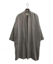 evam eva（エヴァムエヴァ）の古着「アンゴラウールローブコート」｜グレー