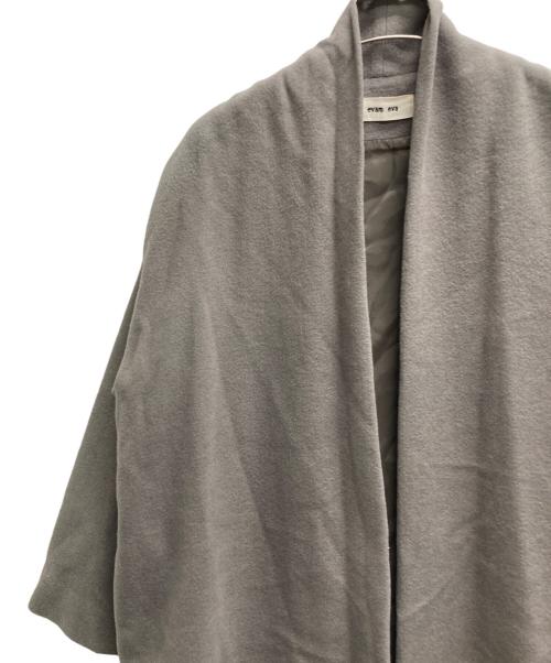 evam eva（エヴァムエヴァ）evam eva (エヴァムエヴァ) アンゴラウールローブコート グレー サイズ:1の古着・服飾アイテム