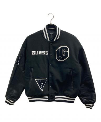 中古・古着通販】GUESS (ゲス) スタジャン ブラック サイズ:S