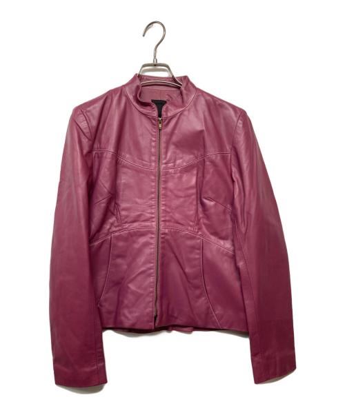 ANNA SUI（アナスイ）ANNA SUI (アナスイ) レザージャケット パープル サイズ:2の古着・服飾アイテム
