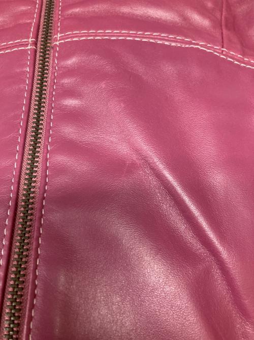 ANNA SUI（アナスイ）ANNA SUI (アナスイ) レザージャケット パープル サイズ:2の古着・服飾アイテム