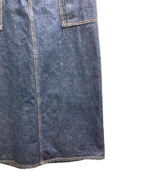 atelier SOMETHING（アトリエ サムシング）atelier SOMETHING (アトリエ サムシング) BIG POCKET SKIRT インディゴ サイズ:Mの古着・服飾アイテム