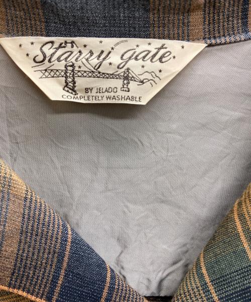 JELADO（ジェラード）JELADO (ジェラード) オープンカラーレーヨンシャツ ブラウン サイズ:XLの古着・服飾アイテム