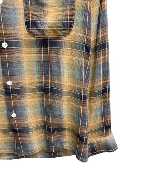 JELADO（ジェラード）JELADO (ジェラード) オープンカラーレーヨンシャツ ブラウン サイズ:XLの古着・服飾アイテム