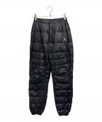 Canadian Eastカナディアンイースト）の古着「アウトドア ダウンパンツ」｜ブラック
