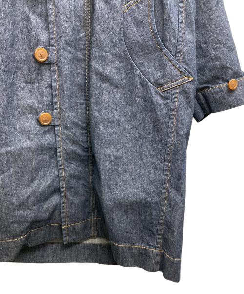 Vivienne Westwood RED LABEL（ヴィヴィアンウエストウッドレッドレーベル）Vivienne Westwood RED LABEL (ヴィヴィアンウエストウッドレッドレーベル) キルティングライナー付きボア襟デニムコート インディゴ サイズ:00の古着・服飾アイテム