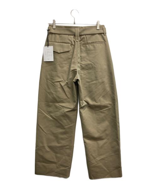 CULLNI（クルニ）CULLNI (クルニ) Chambray Tuck Wide Pants with Long Belt（シャンブレータックワイドパンツウィズロングベルト） ベージュ サイズ:1 未使用品の古着・服飾アイテム