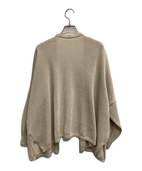 Spick and Span（スピックアンドスパン）Spick and Span (スピックアンドスパン) ペーパーヤーンカーディガン ベージュ サイズ:記載なし（実寸サイズを参照ください）の古着・服飾アイテム