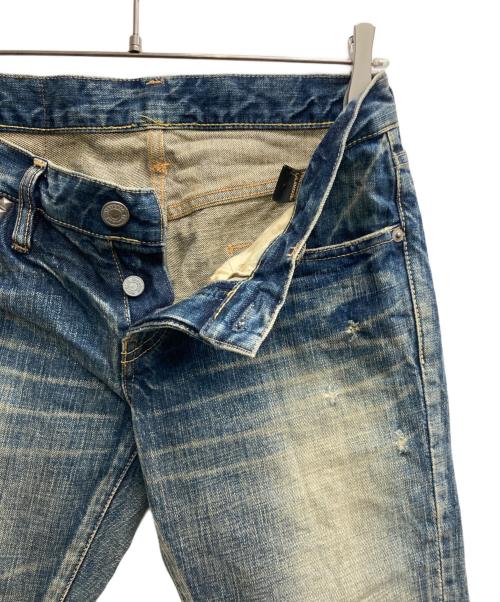 Hysteric Glamour（ヒステリックグラマー）Hysteric Glamour (ヒステリックグラマー) スタッズローライズデニムパンツ インディゴ サイズ:Sの古着・服飾アイテム