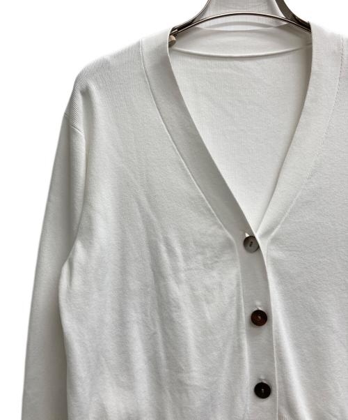 SOEJU（ソージュ）SOEJU (ソージュ) Vネックショートニットカーディガン ホワイト サイズ:Fの古着・服飾アイテム