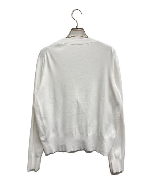 SOEJU（ソージュ）SOEJU (ソージュ) Vネックショートニットカーディガン ホワイト サイズ:Fの古着・服飾アイテム